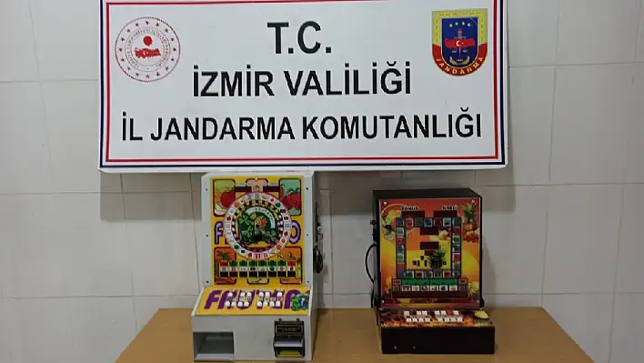 Kiraz’da bir büfede iki kumar makinesi ele geçirildi