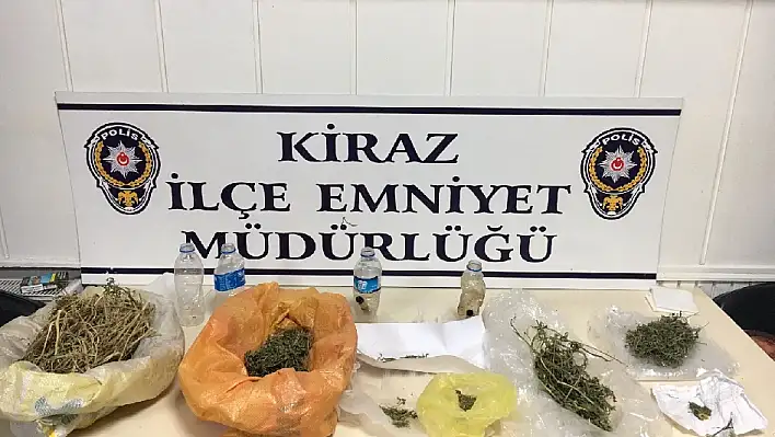 Kiraz’da uyuşturucu operasyonunda 2 kişi yakalandı