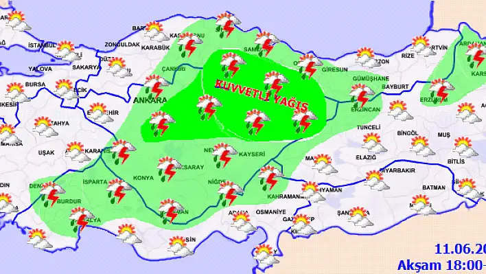 Meteoroloji’den 26 kent için sarı kodlu ikaz