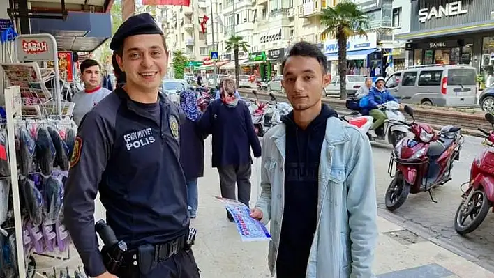 Ödemiş İlçe Emniyet Müdürlüğü'nden bilgilendirici broşürler