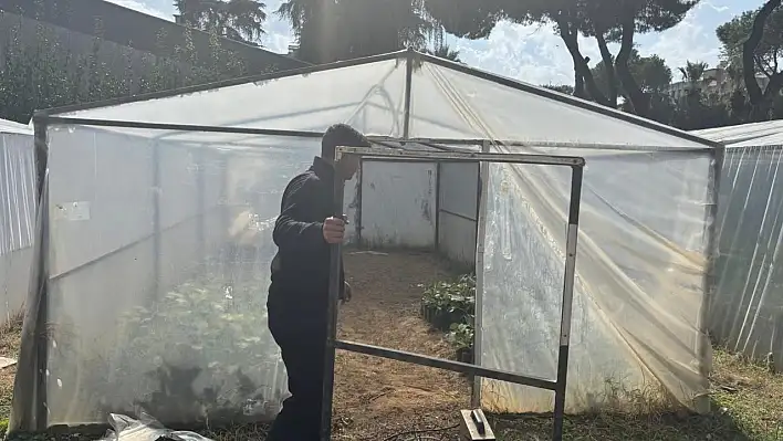 Ödemiş Mesleki ve Teknik Anadolu Lisesi Sera Bakım ve Onarım Çalışması Gerçekleştirdi