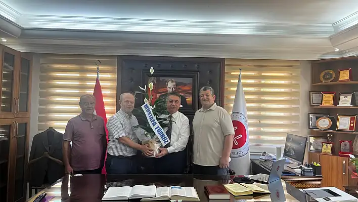 Ödemiş Müftülüğü'nden Kuşadası Müftüsü Halil Kara'ya hayırlı olsun ziyareti