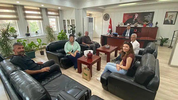 Ödemiş Süs Bitkileri Üreticileri Birliği'nden Kaymakam Erdoğan'a ziyaret