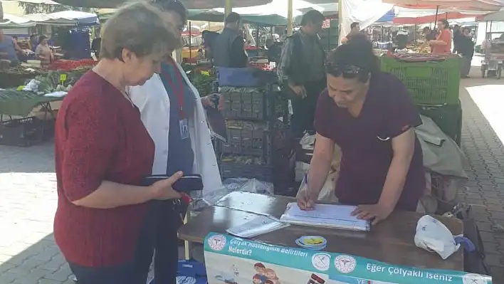 Ödemiş'te 'Kilonu Öğren, Sağlıklı Yaşa' Standı Kuruldu