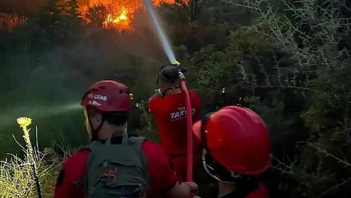 Ödemiş'teki Orman Yangınına TAKED'den Destek