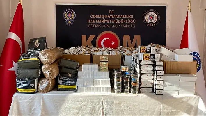 Ödemiş’te kaçak tütün operasyonu