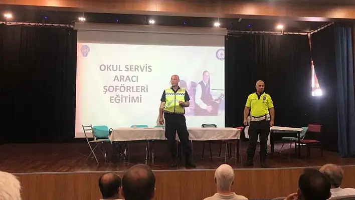 Öğrenci servis şoförlerine eğitim verildi