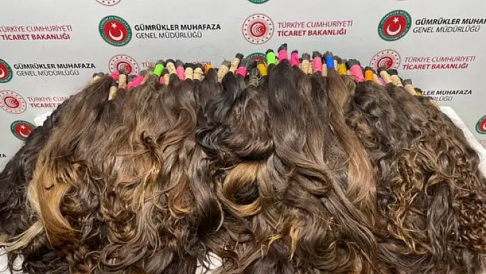 68 kilo insan saçı ele geçirildi