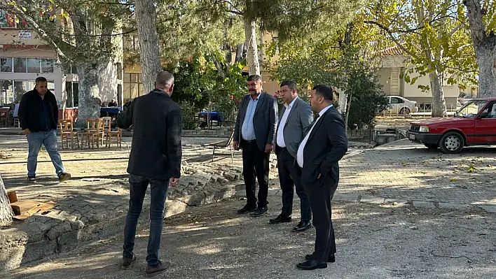 Tire Belediyesi Kırtepe Mahallesi'nde Meydan ve Çevre Düzenleme Çalışmalarına Başladı