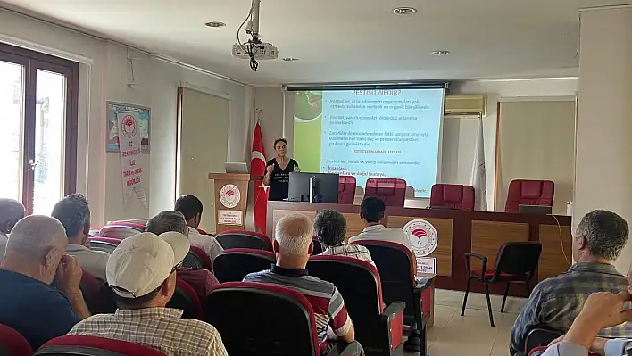 Tire İlçe Tarım ve Orman Müdürlüğü'nden Çiftçilere 'Bitki Koruma Ürünleri Uygulayıcı Belgesi' Eğitimi