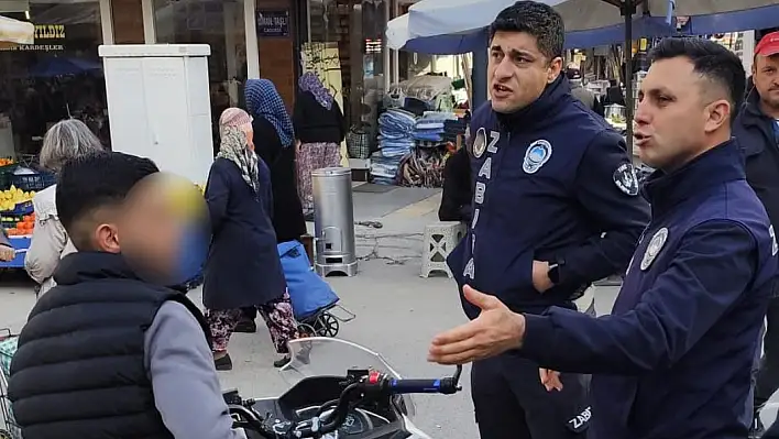 Tire Salı Pazarı'nda motosiklet denetimi: 27 sürücüye ceza