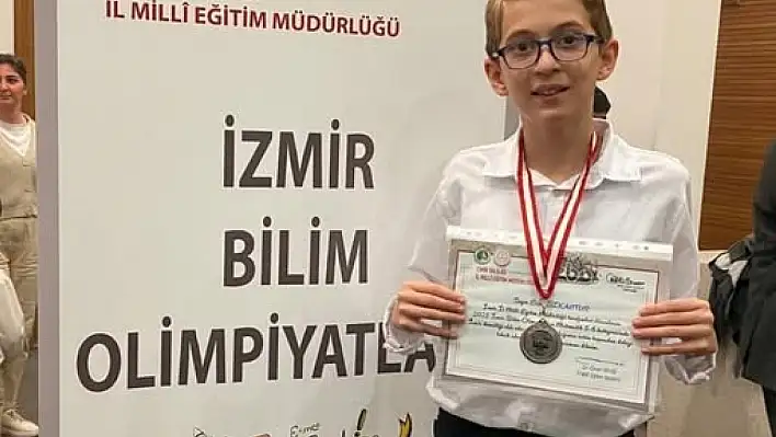 Tireli Genç Yetenek Erinç Özkantur Bilim Olimpiyatları'nda Büyük Başarıya İmza Attı