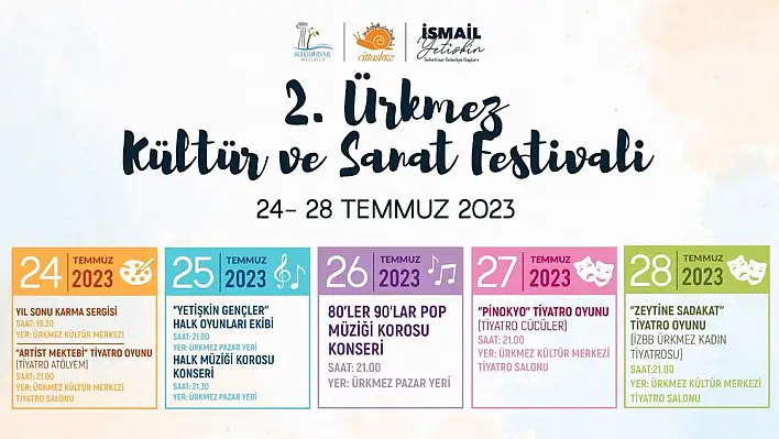 Ürkmez Kültür ve Sanat Festivali başlıyor