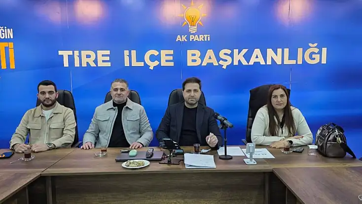AK PARTİ TİRE TEŞKİLATI YÖNETİM KURULU TOPLANTISINI GERÇEKLEŞTİRDİ