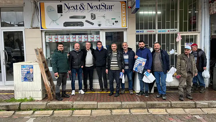 HAKAN GÜÇLÜ ÖDEMİŞ’TE SAHAYA İNDİ: CADDE CADDE, MAHALLE MAHALLE TEMAS