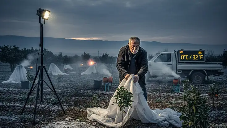 TİRE’DE ZİRAİ DON ALARMI: ÜRETİCİLERE KRİTİK UYARI