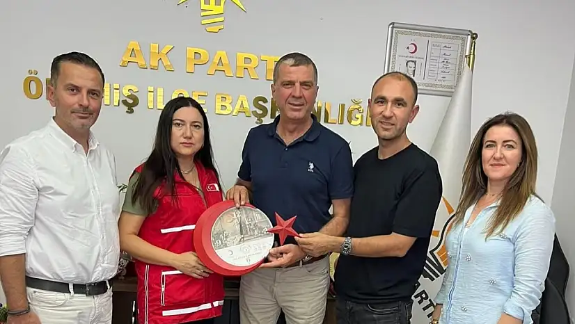 AK PARTİ ÖDEMİŞ İLÇE BAŞKANI MURAT ÖNCEL'DEN KIZILAY HEYETİNE TEŞEKKÜR