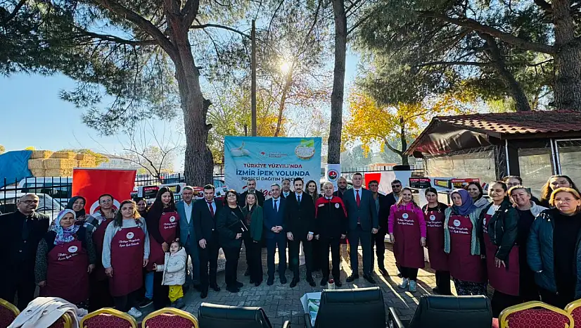 BEYDAĞ'DA İPEK YOLU PROJESİYLE ÜRETİCİLERE DESTEK