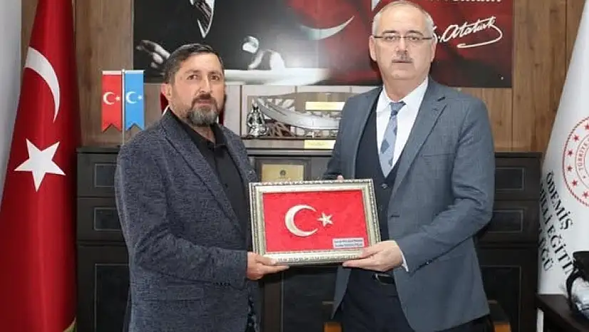 EDEP Başkanı Fatih Çakır, İlçe Millî Eğitim Müdürü Sunullah Desticioğlu ile Bir Araya Geldi