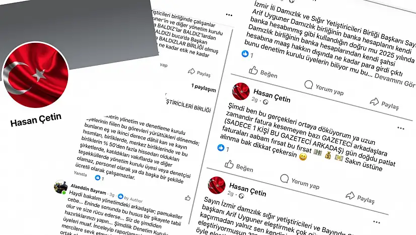 İDDİALARA GÖRE İZMİR DAMIZLIK BİRLİĞİ'NE YÖNELİK SAHTE HESAP KRİZİ