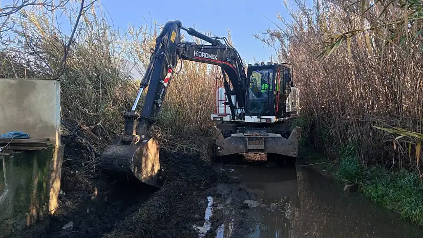 Kiraz'da yağışlara karşı teyakkuz