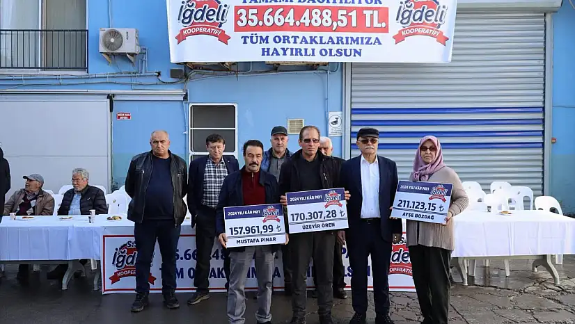 KİRAZ İĞDELİ KOOPERATİFİ'NDE 'BİRLİKTEN KUVVET DOĞAR' TABLOSU