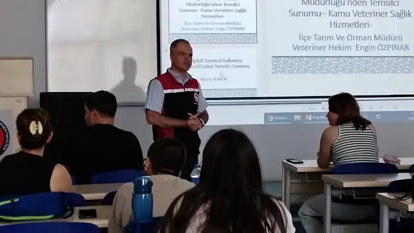 Kiraz İlçe Tarım ve Orman Müdürü Engin Özpınar'dan Öğrencilere Bilgilendirme