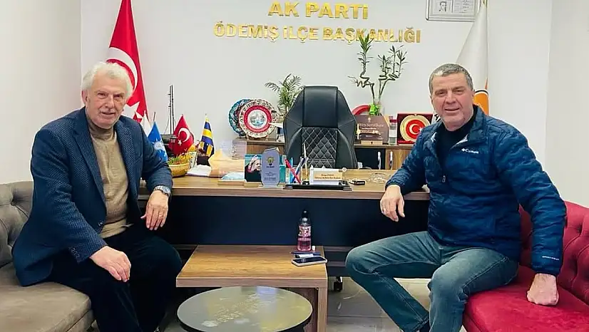 MEHMET ERİŞ'TEN ÖDEMİŞ AK PARTİ İLÇE BAŞKANI MURAT ÖNCEL'E ZİYARET