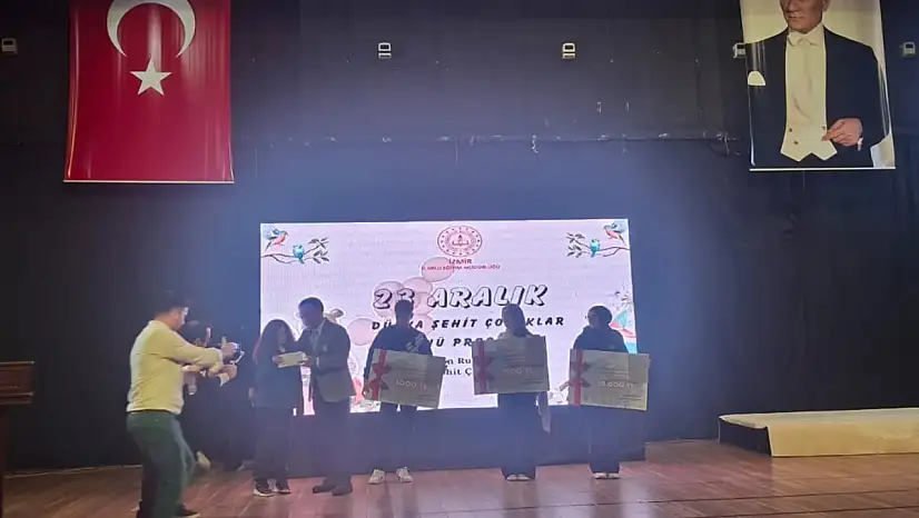 TİRE'Lİ ÖĞRENCİYE İL GENELİNDE ÖDÜL