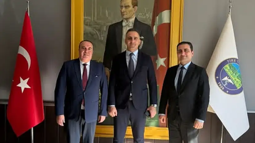 ZİRAAT BANKASI YÖNETİCİLERİNDEN TİRE TİCARET ODASI'NA ZİYARET