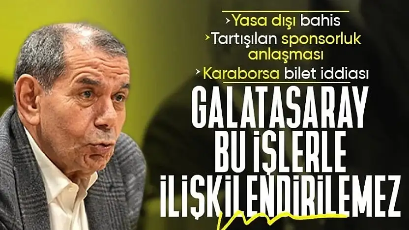 DURSUN ÖZBEK'TEN YASA DIŞI BAHİS, SPONSORLUK VE KARABORSA BİLET İDDİALARINA NET YANIT