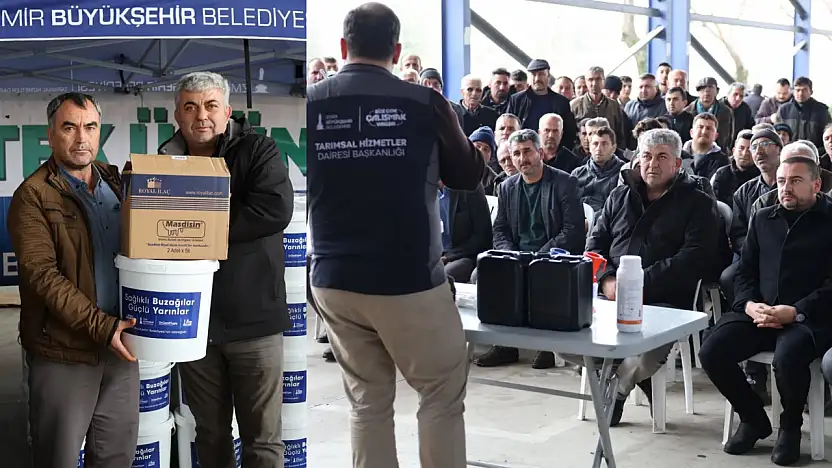 KİRAZ'DA BUZAĞI DESTEK KİTİ DAĞITIMI GERÇEKLEŞTİRİLDİ