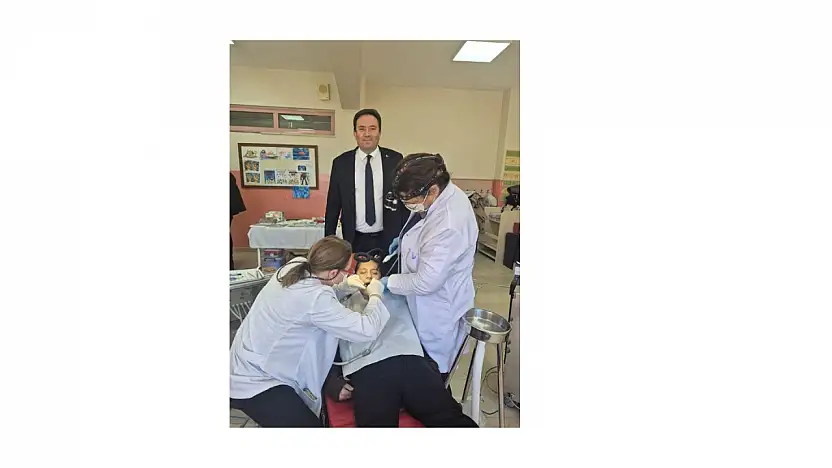 KİRAZ'DA ÖĞRENCİLERE ÜCRETSİZ DİŞ BAKIMI VE TEDAVİSİ