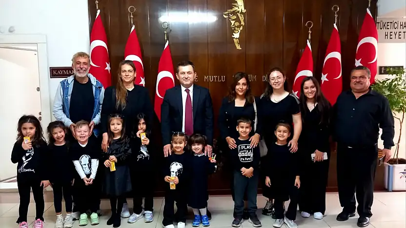 Minik Kalpler'den Kaymakam Erdoğan'a Ziyaret