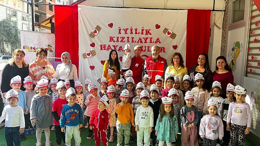 Ödemiş Kızılay, Balböceğim Anaokulu'nda Öğrencilerle Bir Araya Geldi