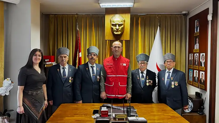 ÖDEMİŞ KIZILAY'DAN GAZİLERE ANLAMLI ZİYARET