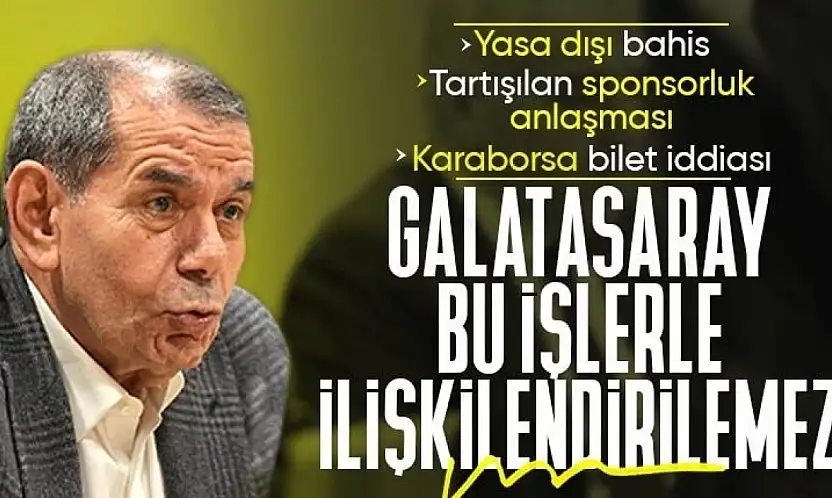 DURSUN ÖZBEK'TEN YASA DIŞI BAHİS, SPONSORLUK VE KARABORSA BİLET İDDİALARINA NET YANIT