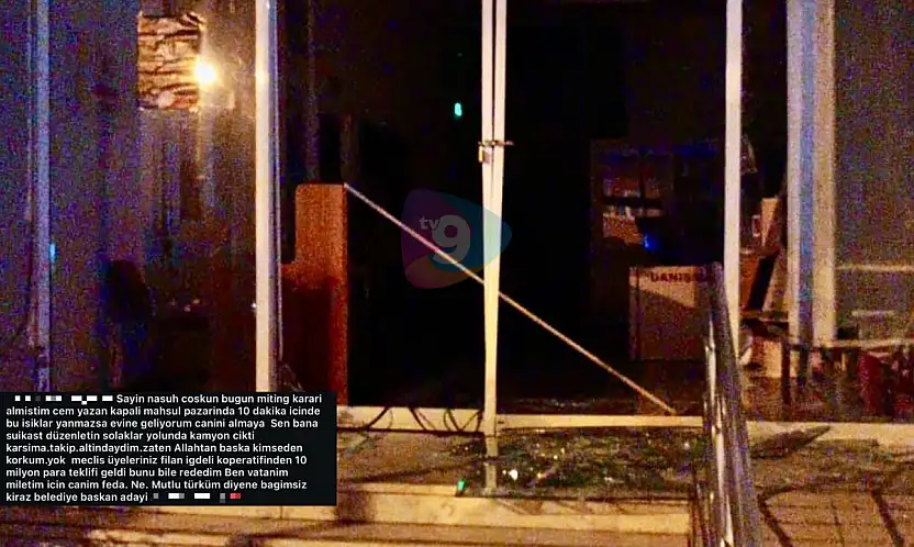 KİRAZ'DA BELEDİYE KAPISINA SALDIRI: BAŞKAN'A TEHDİT SAVURAN ŞÜPHELİ GÖZALTINDA