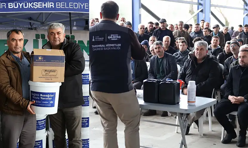 KİRAZ'DA BUZAĞI DESTEK KİTİ DAĞITIMI GERÇEKLEŞTİRİLDİ