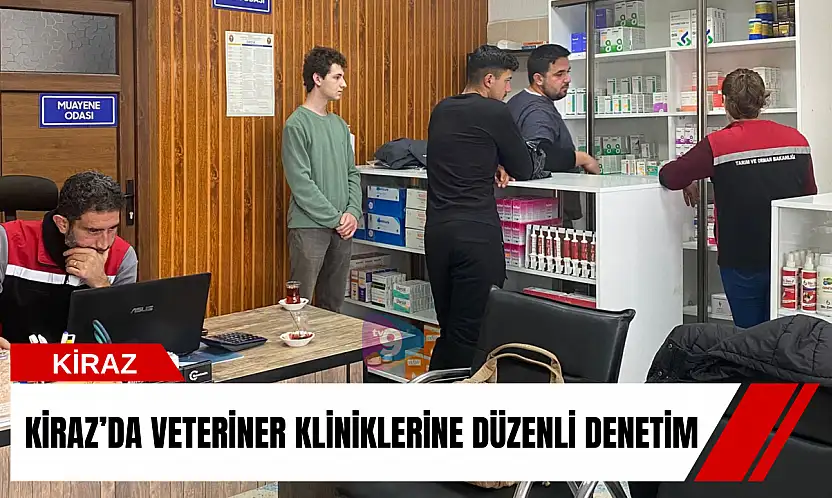 Kiraz'da veteriner kliniklerine düzenli denetim