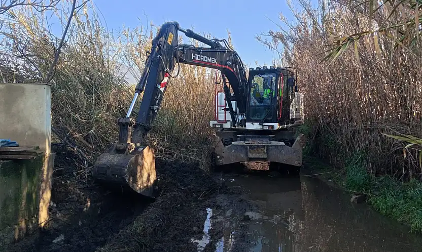 Kiraz'da yağışlara karşı teyakkuz