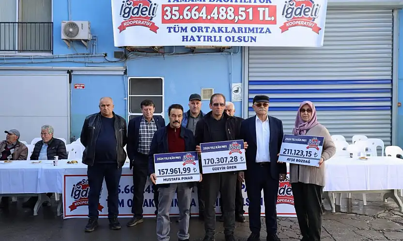 KİRAZ İĞDELİ KOOPERATİFİ'NDE 'BİRLİKTEN KUVVET DOĞAR' TABLOSU