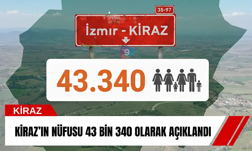 Kiraz'ın nüfusu 43 bin 340 olarak açıklandı