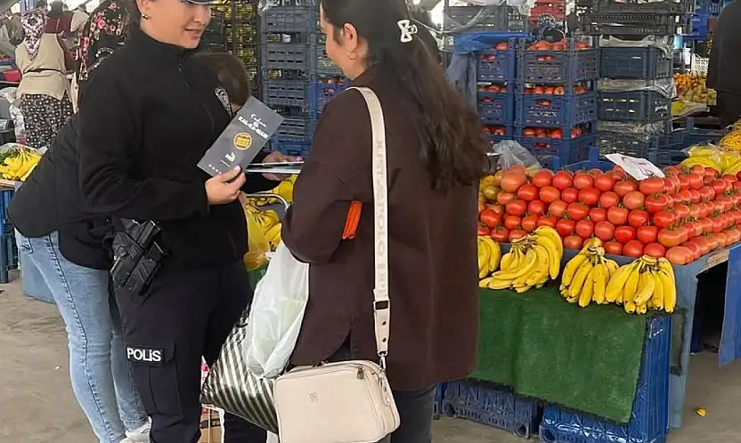 Kiraz Pazarında Kadınlara KADES Uygulaması Tanıtıldı