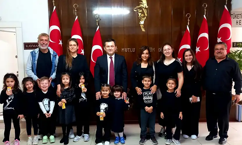 Minik Kalpler'den Kaymakam Erdoğan'a Ziyaret