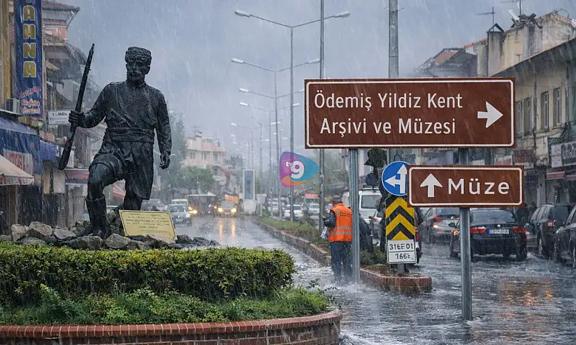 ÖDEMİŞ'TE METREKAREYE YAKLAŞIK 41 KİLOGRAM YAĞIŞ