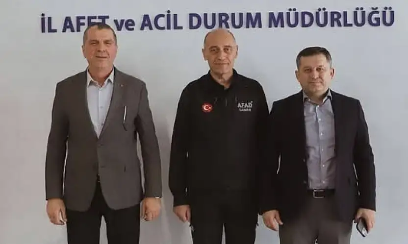 ÖDEMİŞ'TE YANGIN MAĞDURLARI İÇİN AFAD ZİYARETİ