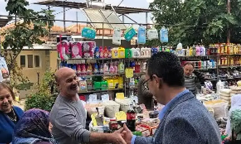 Şakir Başaran, Perşembe Pazarı'nda Esnaf ve Vatandaşlarla Buluştu