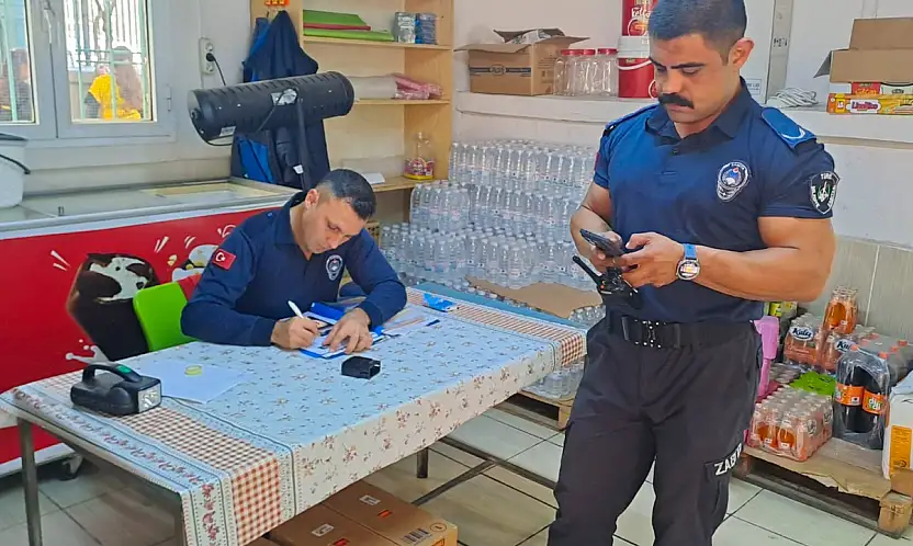 Tire Belediyesi Zabıta Müdürlüğü okul kantinlerini mercek altına aldı