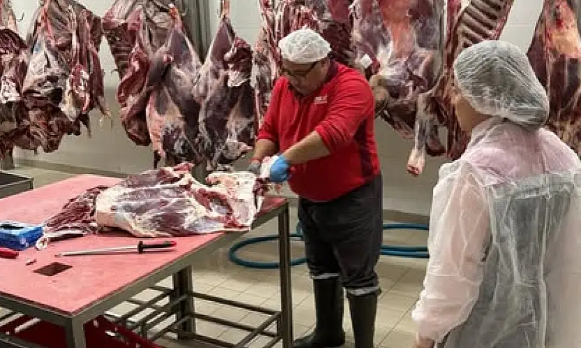 Tire'de Et İşleme Tesislerinde Gıda Güvenliği Denetimi Yapıldı